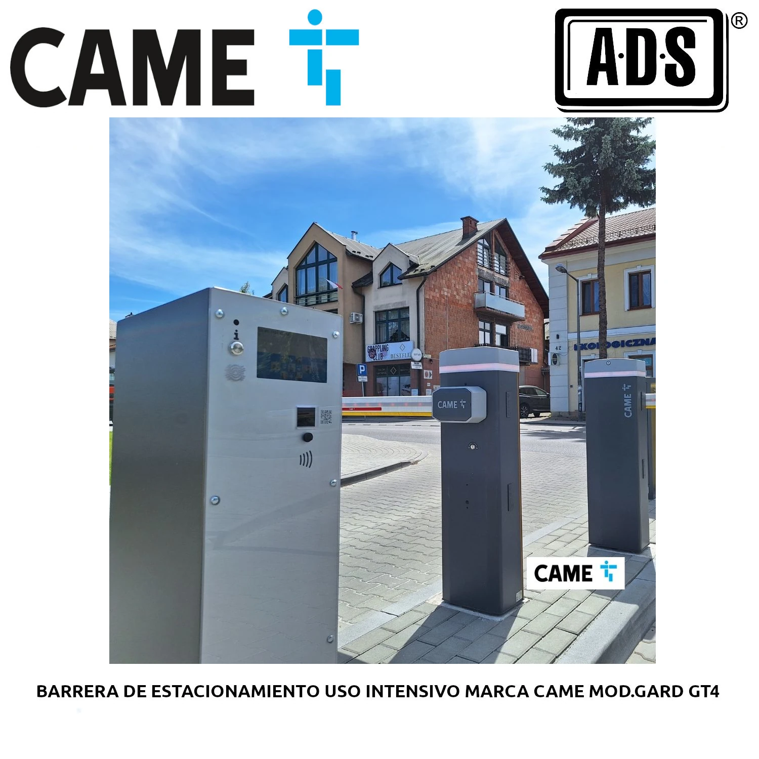 BARRERA DE ESTACIONAMIENTO USO INTENSIVO MARCA CAME MOD.GARD GT4